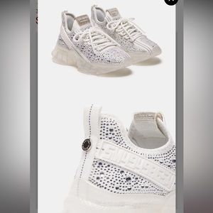 STEVE MADDEN MAXIMA WHITE RHINESTONES